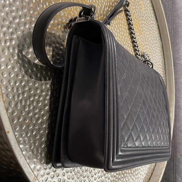 COPY - Authentic Chanel Large Quilted Caviar Boy Bag Purse - Picture 8 of 17